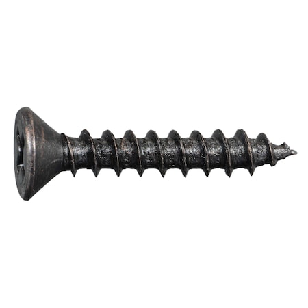 Midwest Fastener Wood Screw, #9, 1 in, Bronze Steel Flat Head Phillips Drive, 35 PK 930991